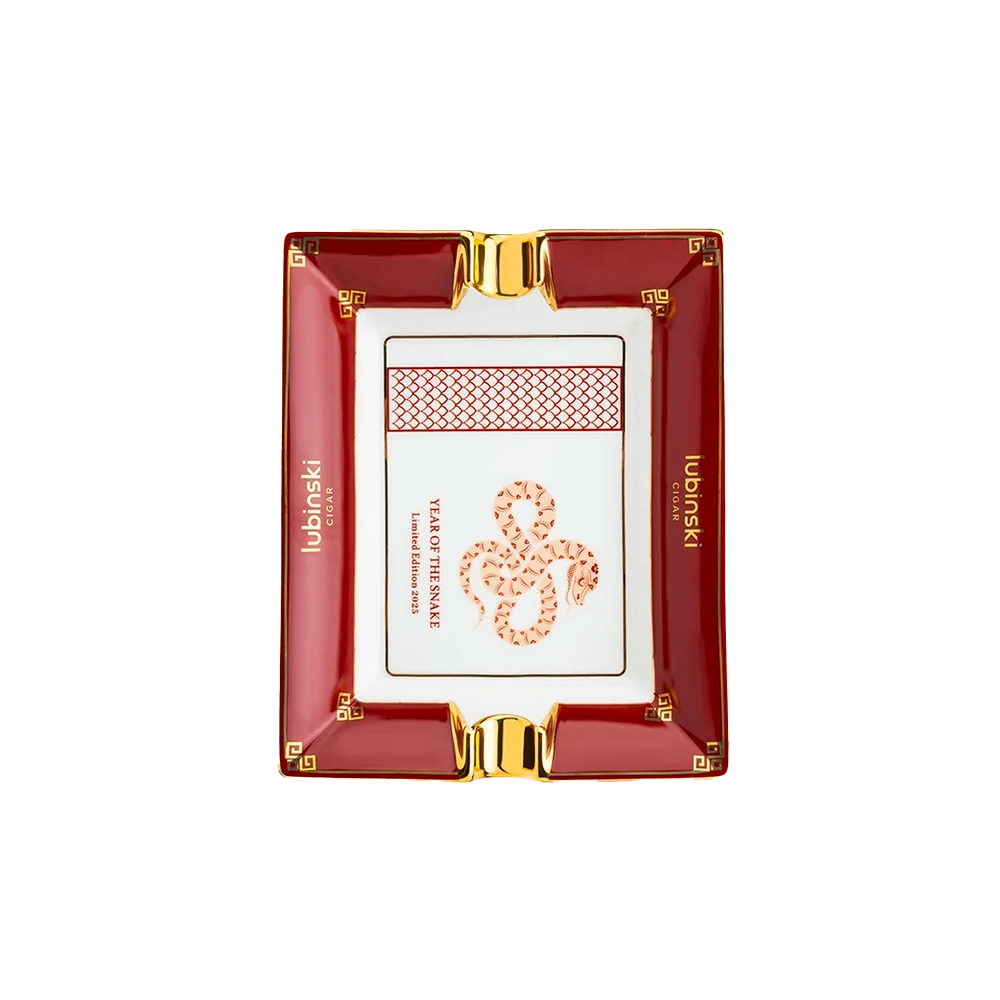 Cendrier en céramique édition limitée "Année du Serpent" - Vue avant.